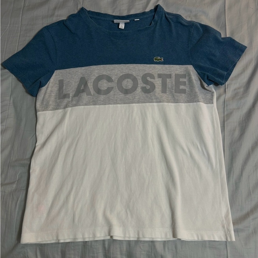 Lacoste Sport Heather Blue Tee